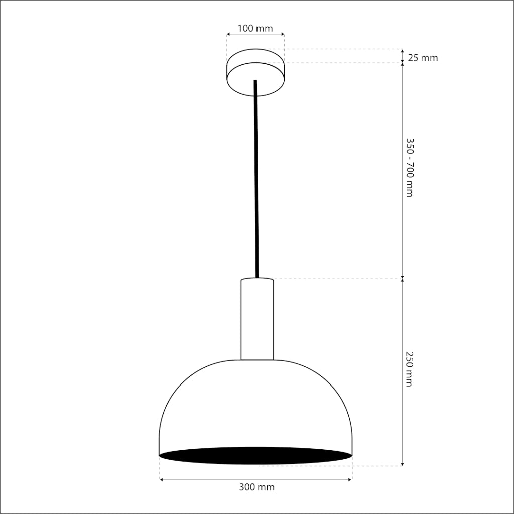 Lampada a sospensione Visby crema Ø30cm E27 Milagro