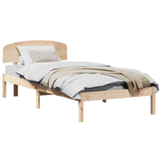 Letto singolo | Letto per adulti | Struttura del letto Naturale 100 x 200 cm Pino massello