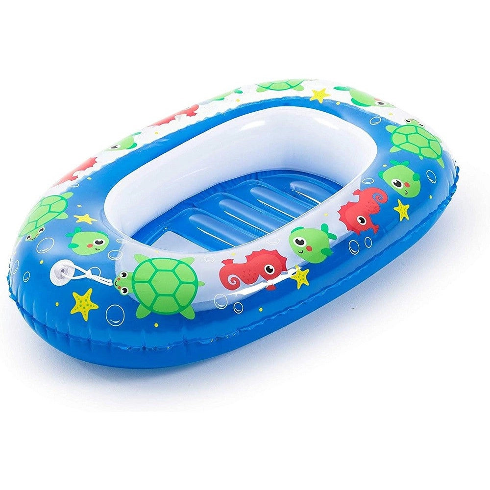 Trade Shop - Canotto Gonfiabile Per Bambini 3-6 Anni 102x69cm Mare Balena 2 Colori Ass. 34037 -