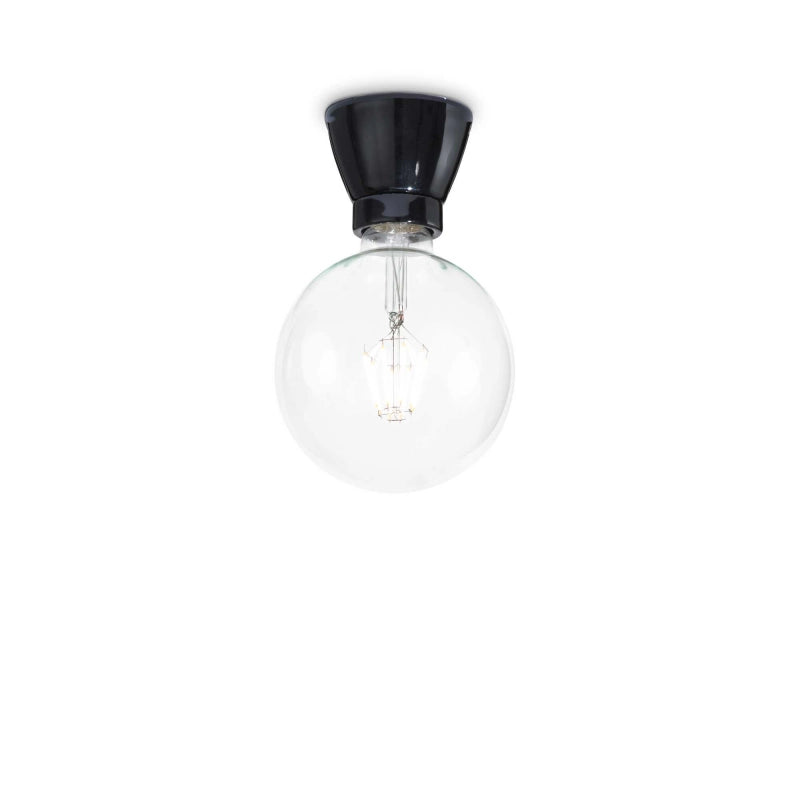 Lampada Da Soffitto Winery Pl1 Nero Ideal-Lux
