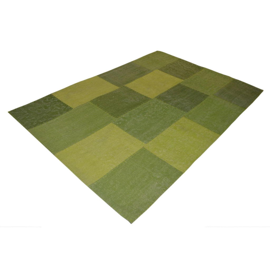 Tappeto Vintage Lyrical 110 in Cotone Patchwork Blu