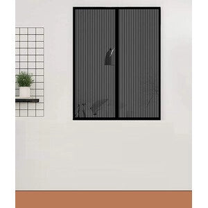 ZANZARIERA MAGNETICA P/FINESTRA 120X160CM NERO