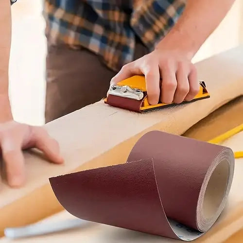 MINI ROTOLO CARTA ABRASIVA IDEAL STAR grana 100 - rotolo mm 115x5mt - IDEAL STAR
