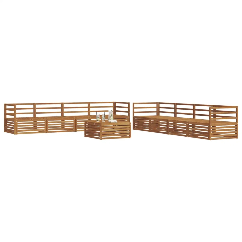 Set di divani da esterno 9 pcs Naturale 3373199