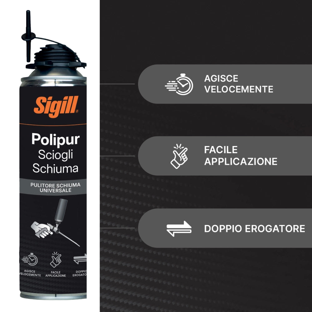 Scioglischiuma matic pulitore per schiume poliuretaniche 500 ml