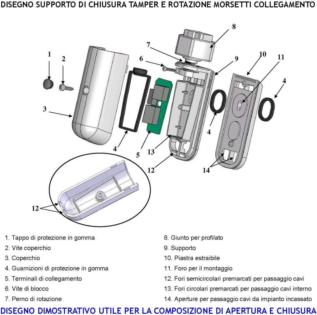 Barriera Infrarossi Attivi 10 Multifasci Segnala Allarme Rispetto alla Programmazione Dei Fasci Interrotti dal'Intruso Relè Libero Tamper Esclusione Led e Cicalino Aliment 12 V Misure H2000XL30XP30mm