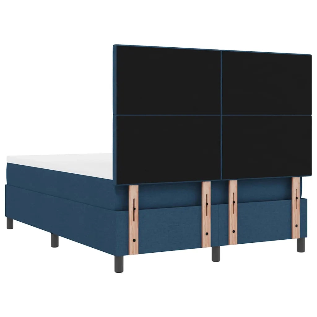 Letto a molle con materasso Blu 140 x 200 cm Tessuto 3339398
