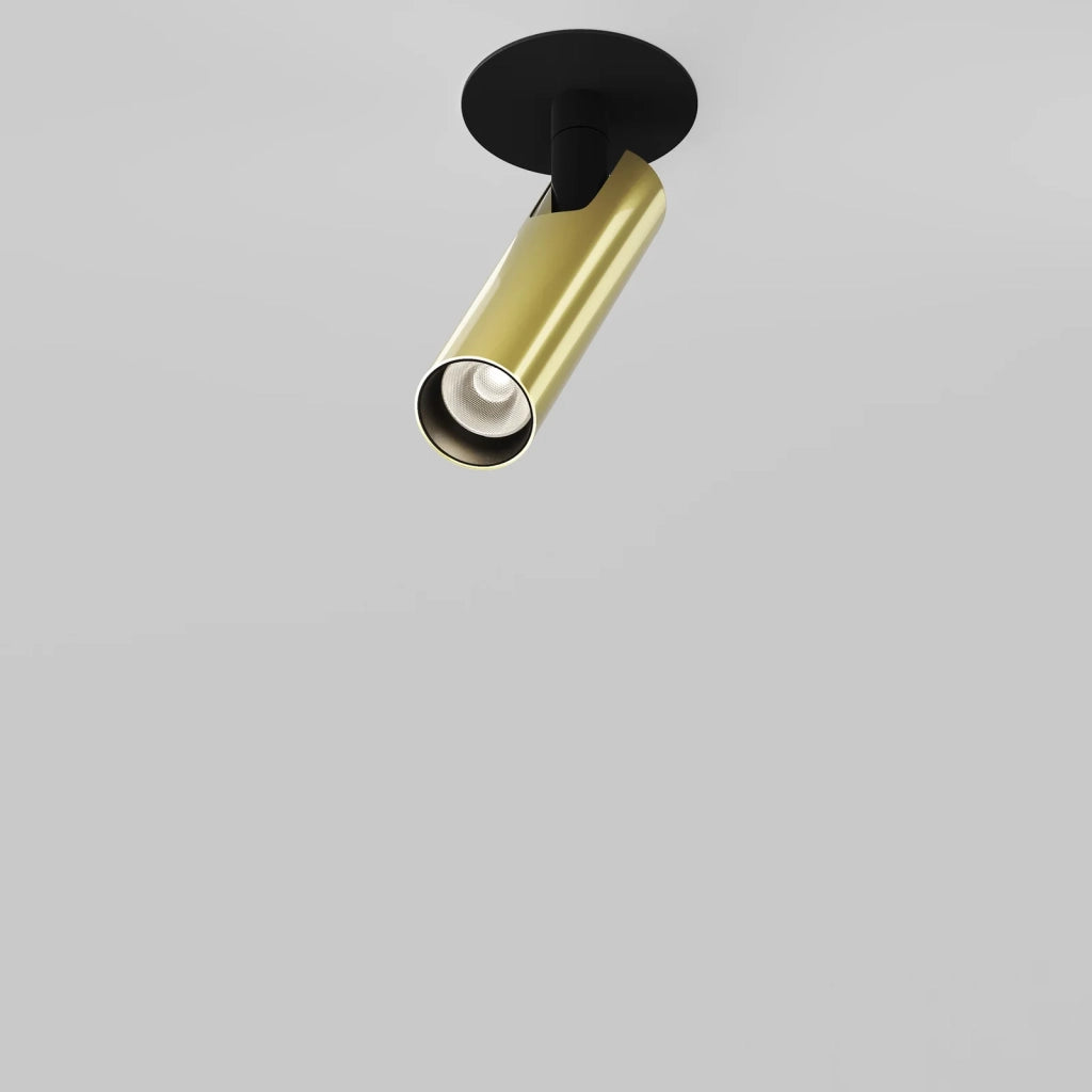Maytoni Lampada Da Incasso Focus T 1 luce LED integrato nero alluminio