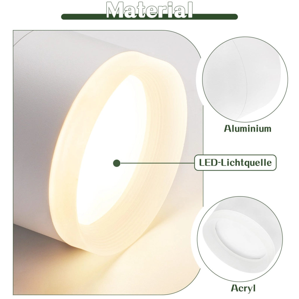 ZMH Faretto da soffitto da Incasso Rotondi Bianchi Piccoli GX53 per Corridoio Soggiorno Camera da Letto