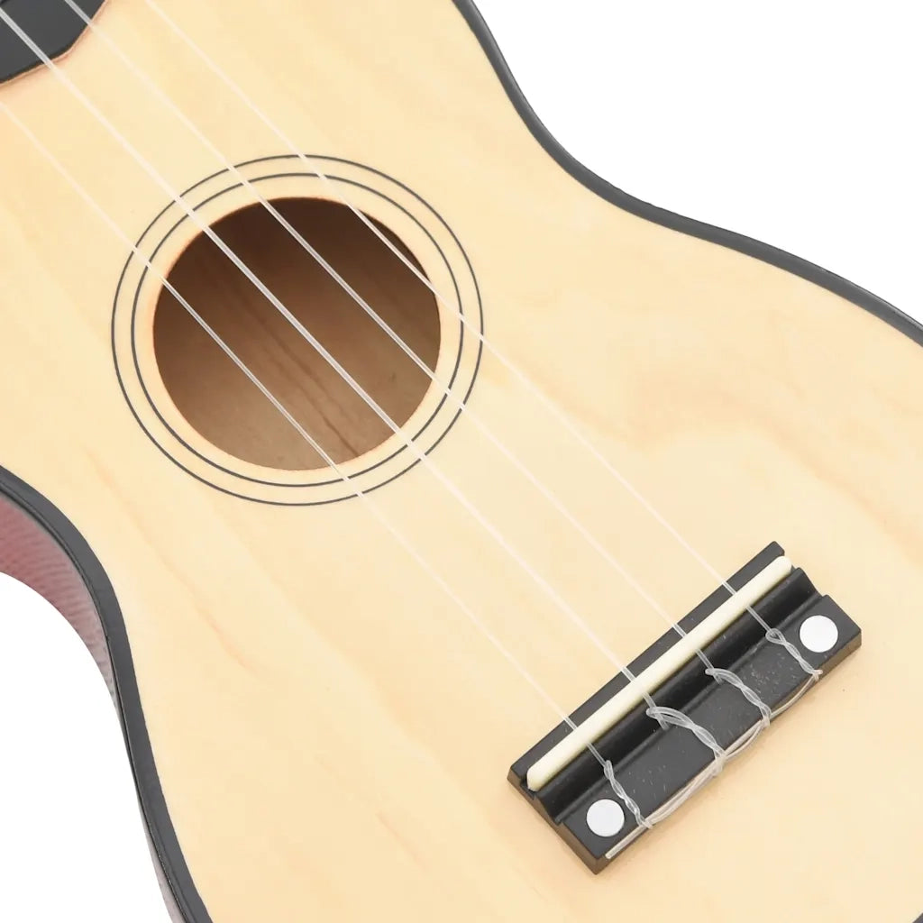 Set Ukulele Soprano con Borsa per Bambini Legno Naturale 23" 70151