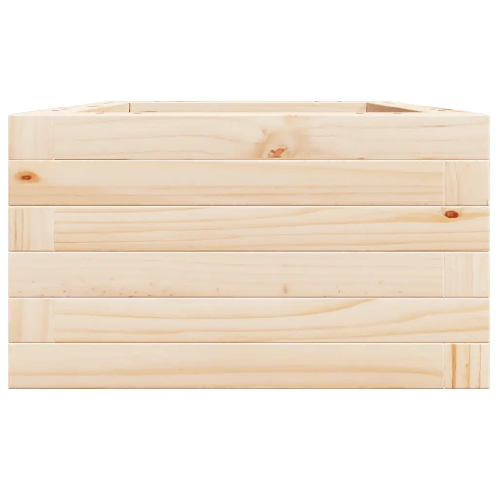 Fioriera | Cassetta per fiori | Vaso da Giardino 40x40x23 cm in Legno Massello di Pino