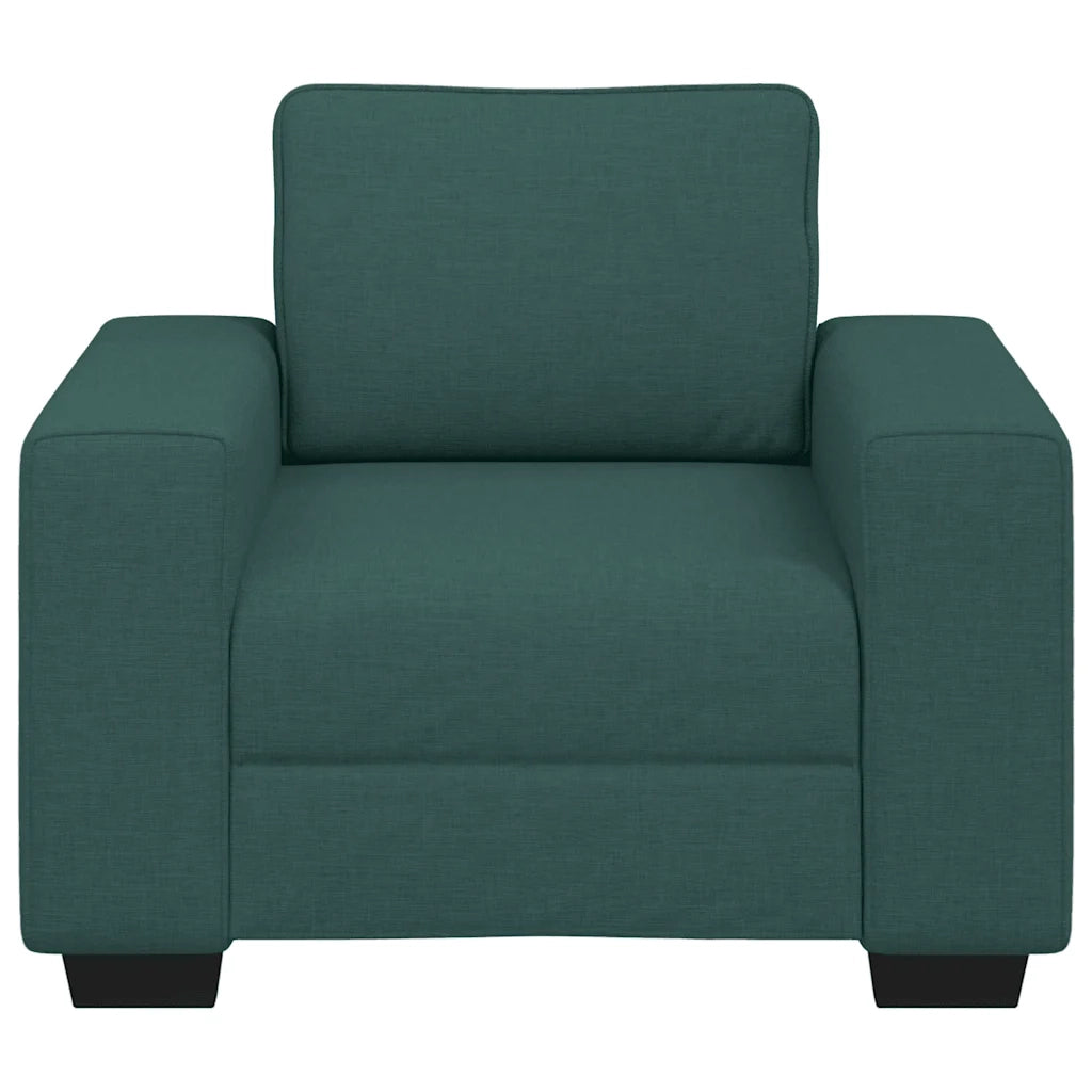 Poltrona Verde Scuro 100x77x82 cm in Tessuto 4105151