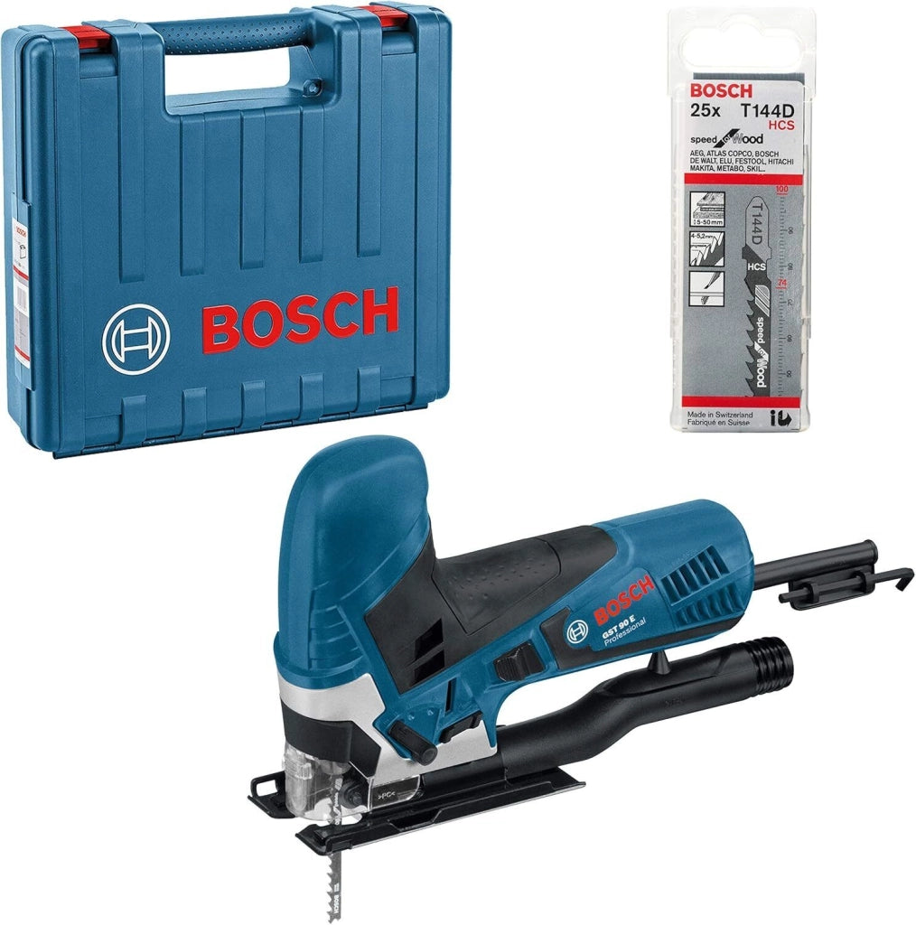 Bosch 650 W GST 90 E Sega Alternativa Elettrica 650 W 3100 rpm Sistema SDS Oscillazione Lama 3 Posizioni colore Nero Verde Argento