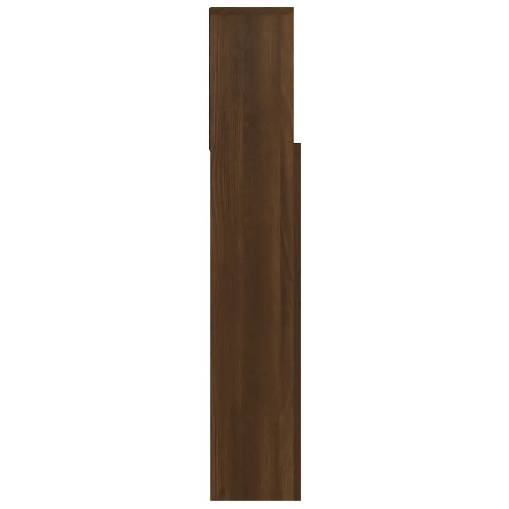 Testiera | Testata con Contenitore Rovere Marrone 100x19x103,5 cm