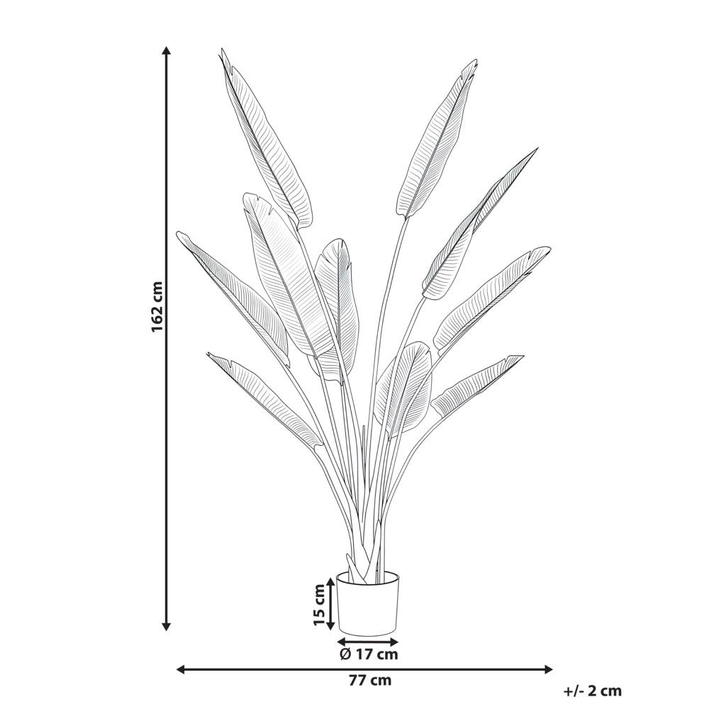 Pianta artificiale in vaso in plastica dorata 162 cm ambienti stile moderno