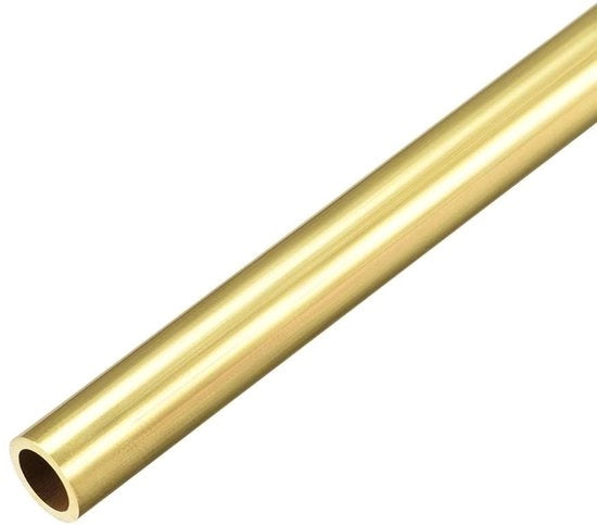 Tubazione in Ottone 300 mm - Tubo Ronde Senza Fili - 9 mm Diametro Esterno - 1 mm Spessore - Alta Qualità Ottone - Resistente ai Colpi e Duraturo - Tubi in Ottone