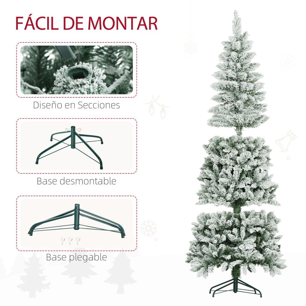 Albero di Natale Artificiale ¨C zephmum ¨C 183 cm Verde con Supporto in Metallo