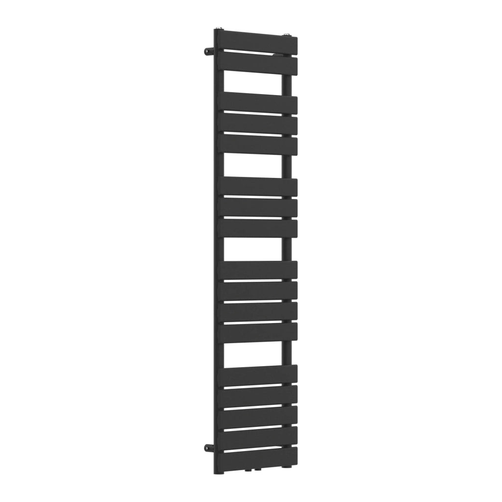 Radiatore scaldasalviette a lama piatta in acciaio nero per il riscaldamento del bagno 160 x 40 cm 03_0010438