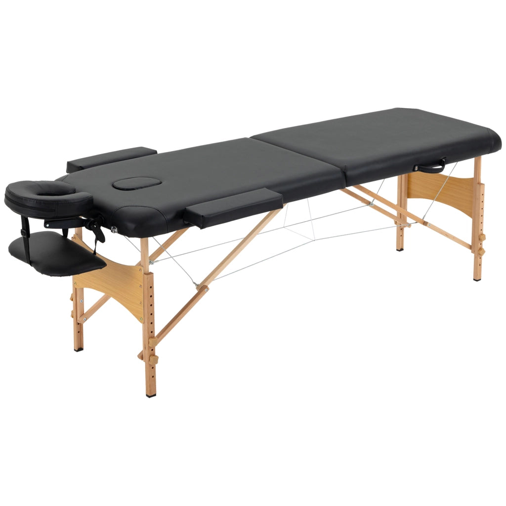 Lettino Massaggio Pieghevole ¨C Xylo ¨C Altezza Regolabile 67-92cm Professionale Estetica Fisioterapia 210x81cm Nero
