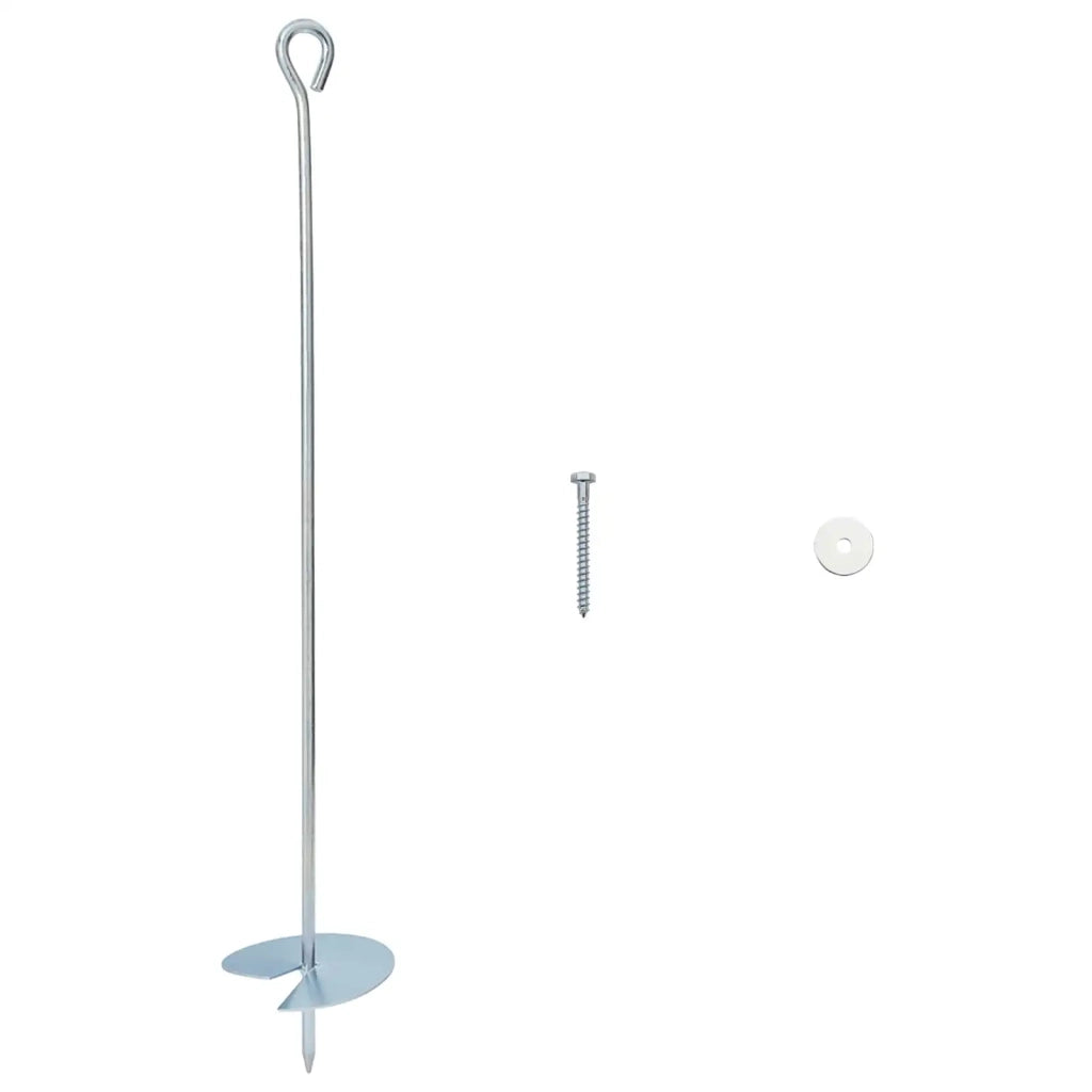 Ancora per Terra 10 pcs Argento Ø10 x 60 cm 42042364