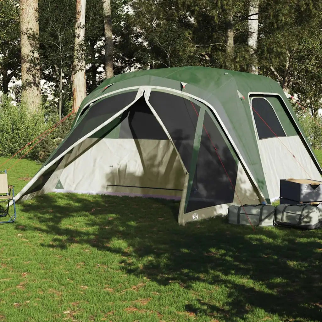 Tenda da Campeggio | Tenda Familiare a Cupola per 6 Persone Verde Impermeabile