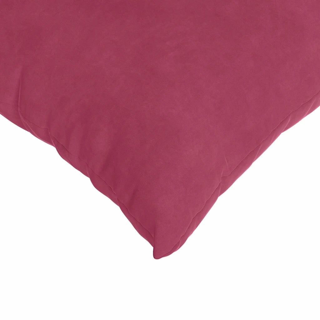 Cuscini da Divano 2 pcs Rosso Vino 60 x 40 cm Tessuto in Cords 42013675