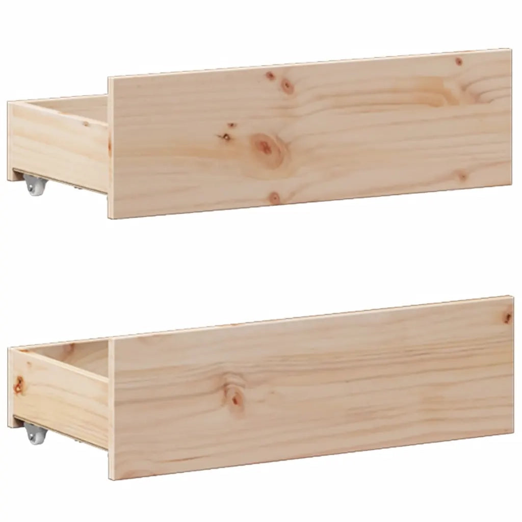 Giroletto senza Materasso con Testata-Struttura Letto 150x200 cm Massello Pino