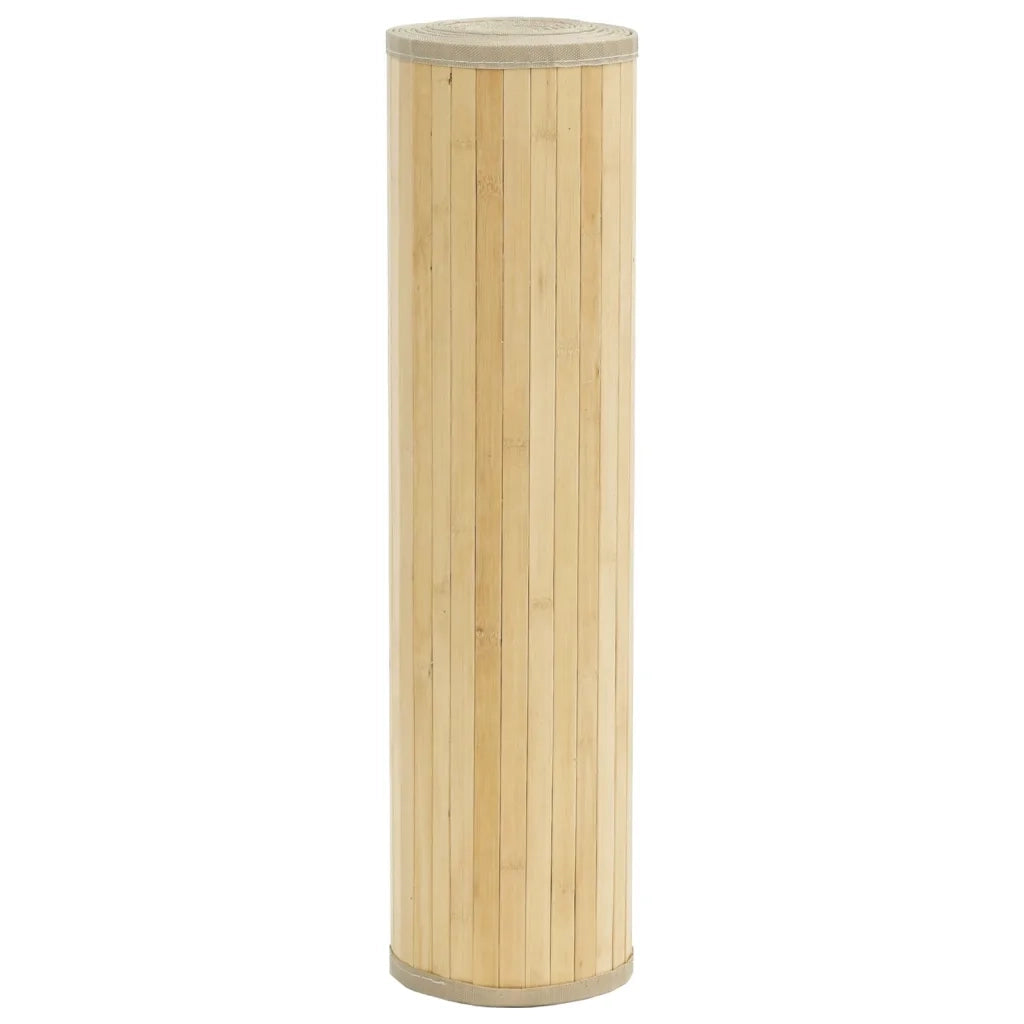 Tappeto Rettangolare Naturale Chiaro 60x1000 cm in Bambù 376861