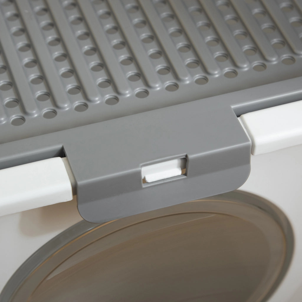 Lettiera chiusa per gatti con doppio ingresso ¨C Xylo ¨C 44x55x39 cm bianco