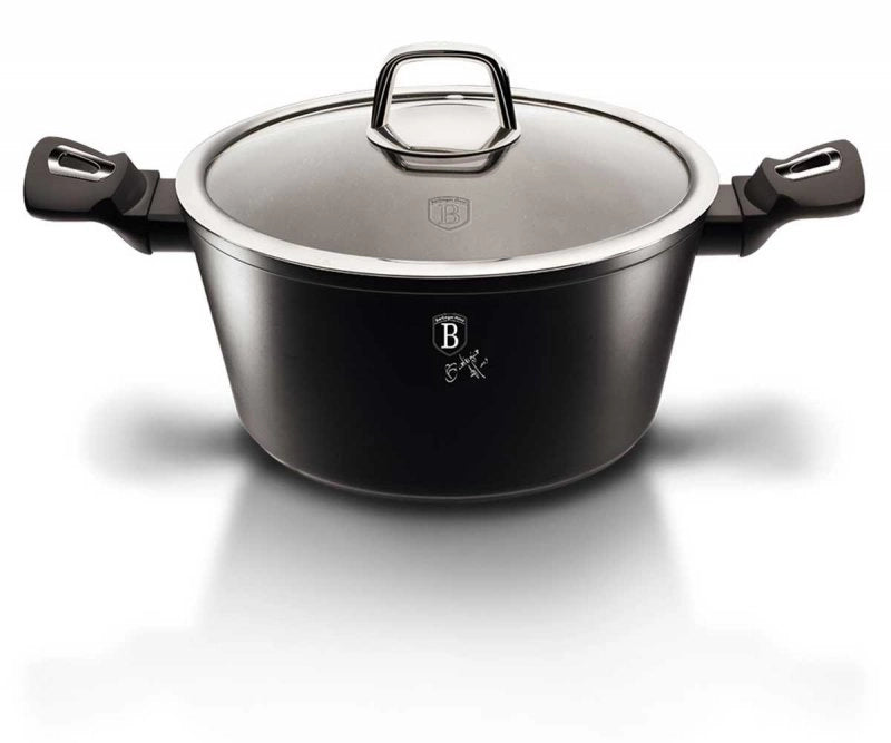 Berlinger Haus BH-1851 Pentola in granito da 20 cm con coperchio - Pentole Royal nere