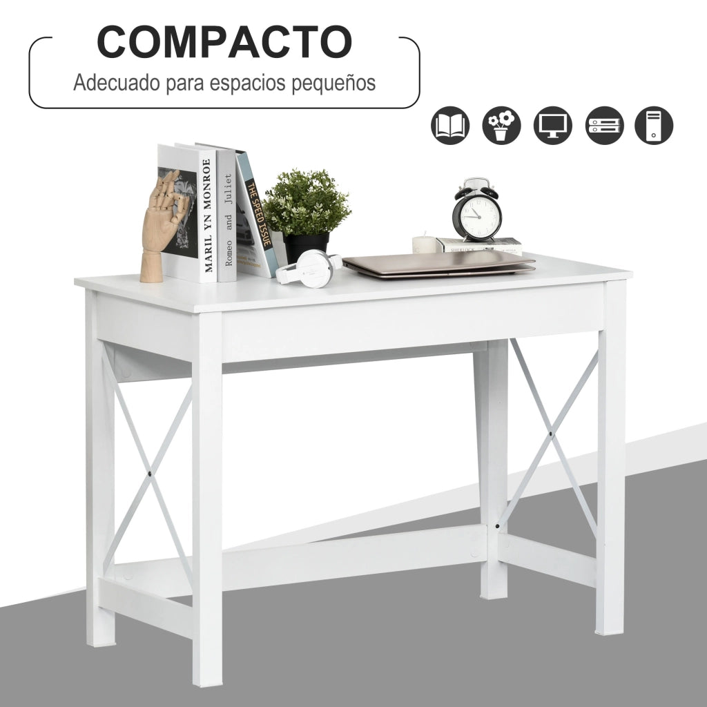 Scrivania Moderna ¨C Minimal ¨C Bianco 105x50x76 cm