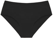 Set di 3 assorbenti per donna, cotone puro, impermeabile, protezione mestruale, lavabile, Nero-XXS