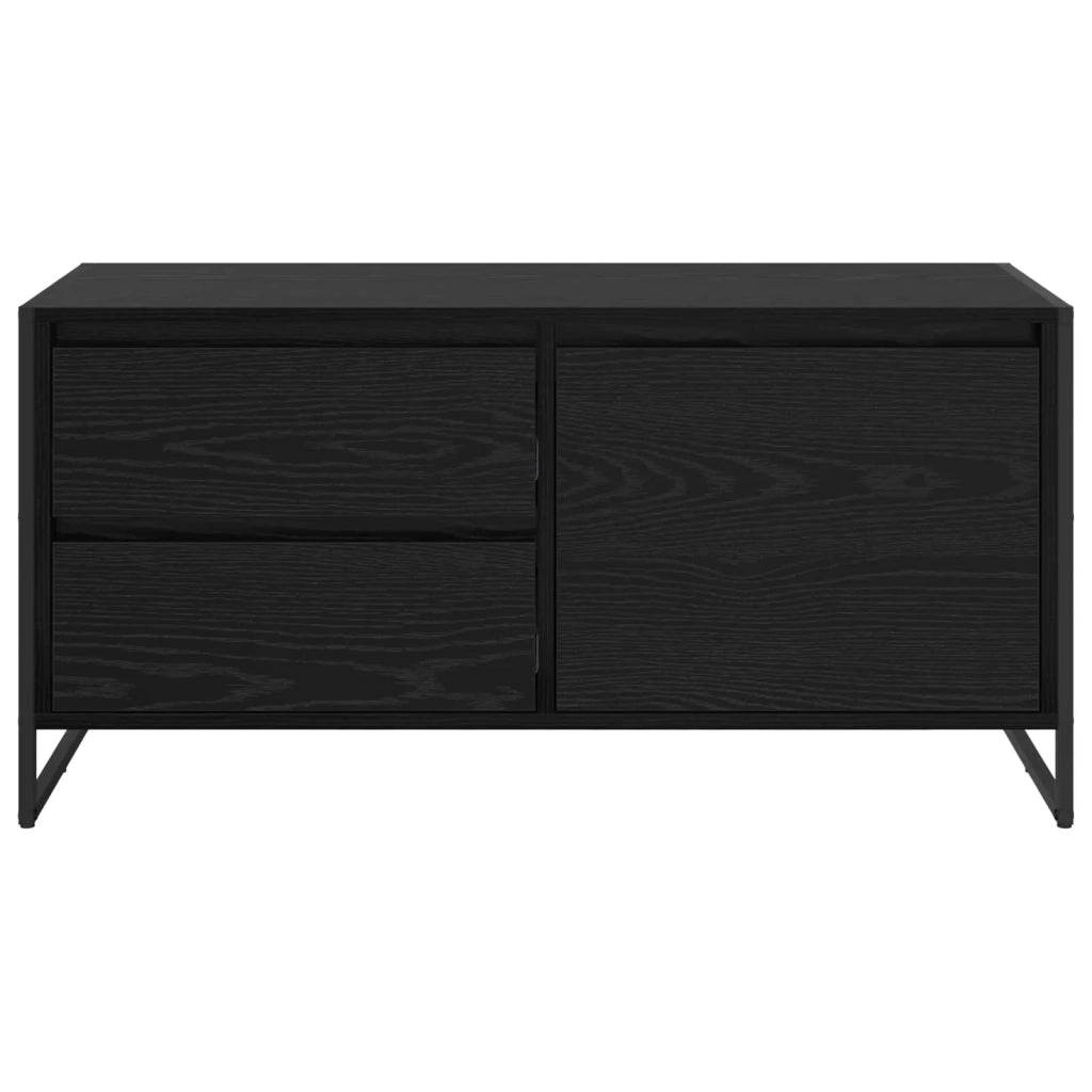 Mobile TV Rovere Nero 100 x 36 x 49.5 cm Legno multistrato 886618