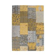 Tappeto Jacquard 150 Gold con motivo Patchwork