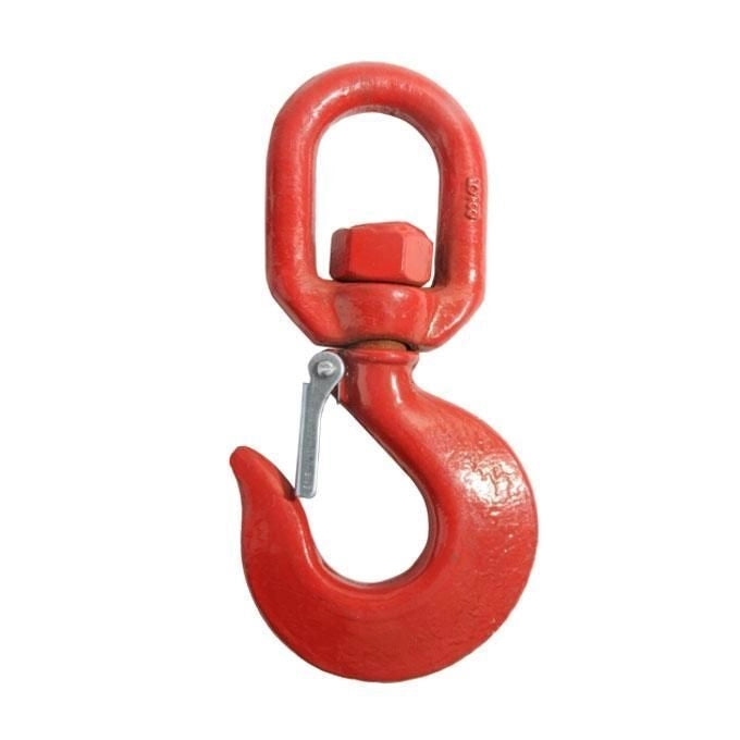 TRACTEL T508 GT 8 Gancio Tirfor Acciaio al Carbonio Portata 1000-2000 Kg Occhiolo Girevole Molla di Sicurezza colore Nero