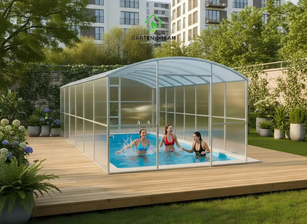Copertura per Piscina Garten Dream LAGUNA 3x6 m con Policarbonato 6 mm