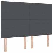 Testiera | Testata Grigio scuro 160 cm Tessuto in Cords