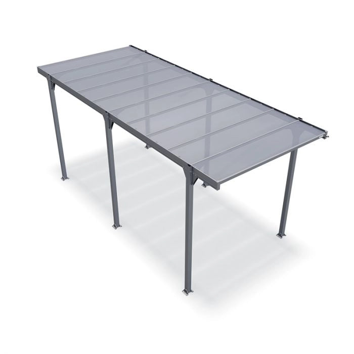 Tettoia per auto in alluminio LEVANTE XL 7,19 x 3,17 x h 3,17 m