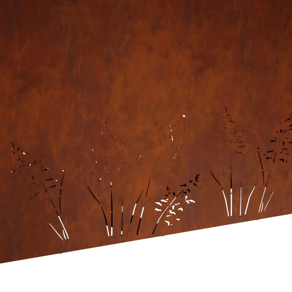 Vaso da giardino 2 pz Ruggine 100 x 20 x 49 cm Acciaio Corten 8005861