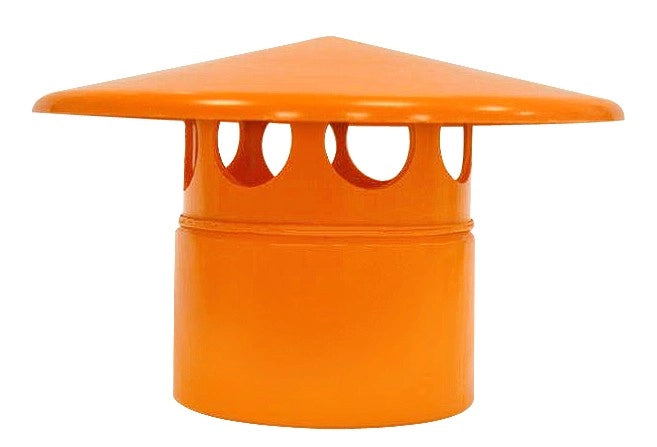 Testa esalatore  in pvc : Colore - Arancio, Diametro - 160