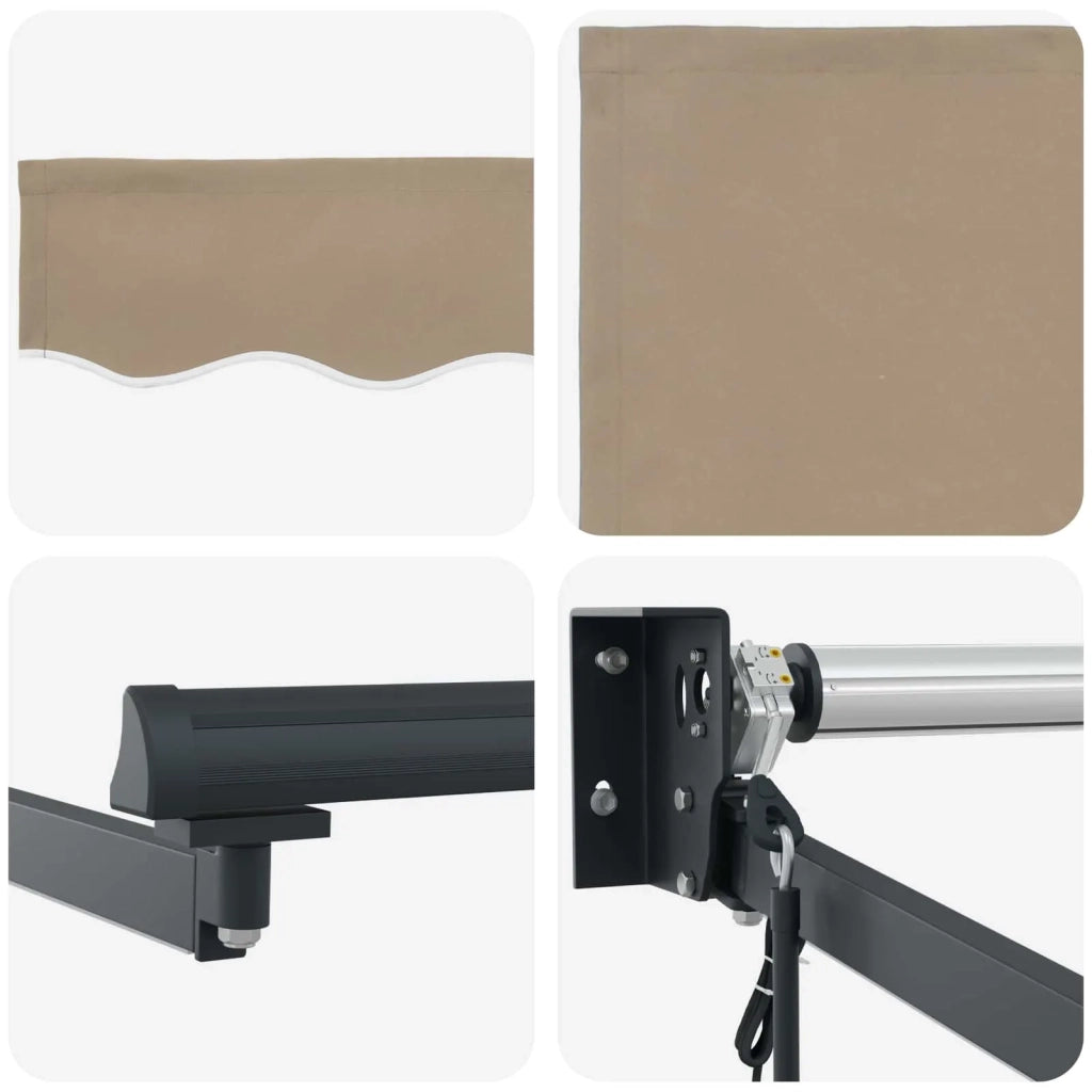 Tettuccio Elettrico Retrattile Beige 3 x 2,5 m 3419772