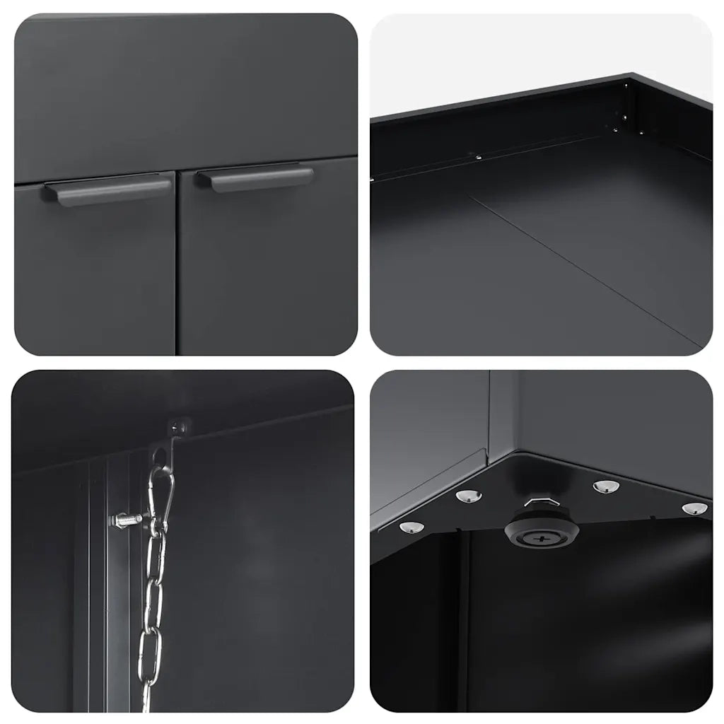 Contenitore per Rifiuti per 2 Bidoni Antracite CFW4614147