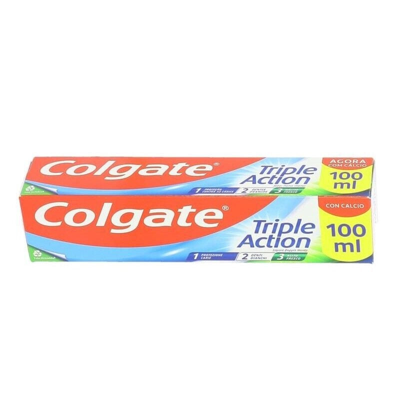 COLGATE DENTIFRICIO 100ML NEW TRIPLE ACTION PROTEZIONE CARIE DENTI BIANCHI ALITO FRESCO OKY