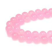Kralen 6 mm 60 pezzi di Quarzo Rosa Jadeite di Rosa Pietre dure con Foro Pietre dure Naturali Libere e Sferiche per la Creazione di Gioielli Bracciali Collane