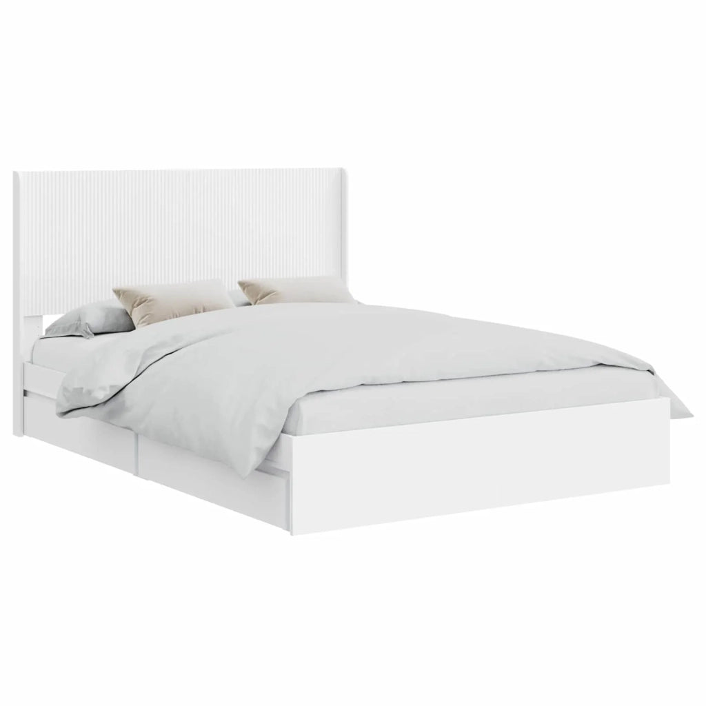 Letto da camera | Struttura del letto con stoccaggio e testata 3 pcs