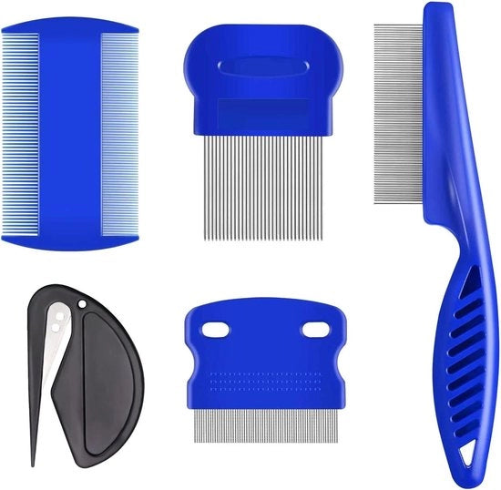 Kit di rimozione zecche per gatti e cani con 5 lama di rasoio per zecche