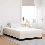 Materasso-Materasso per letto Crema 120 x 190 cm Tessuto
