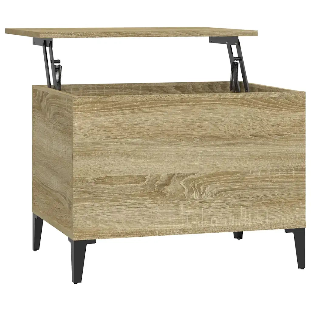 Tavolino Salotto-Tavolino da soggiorno-Tavolo Rovere Sonoma 60x44,5x45 cm Legno Multistrato 190865