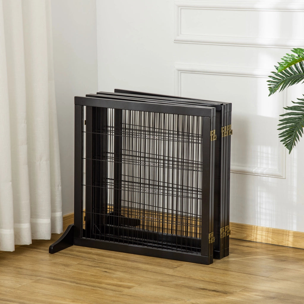 Cancello di sicurezza per porte, barriera per cani, cancello protettivo, cancello per cani, porta di sicurezza, pieghevole bidirezionale, legno di