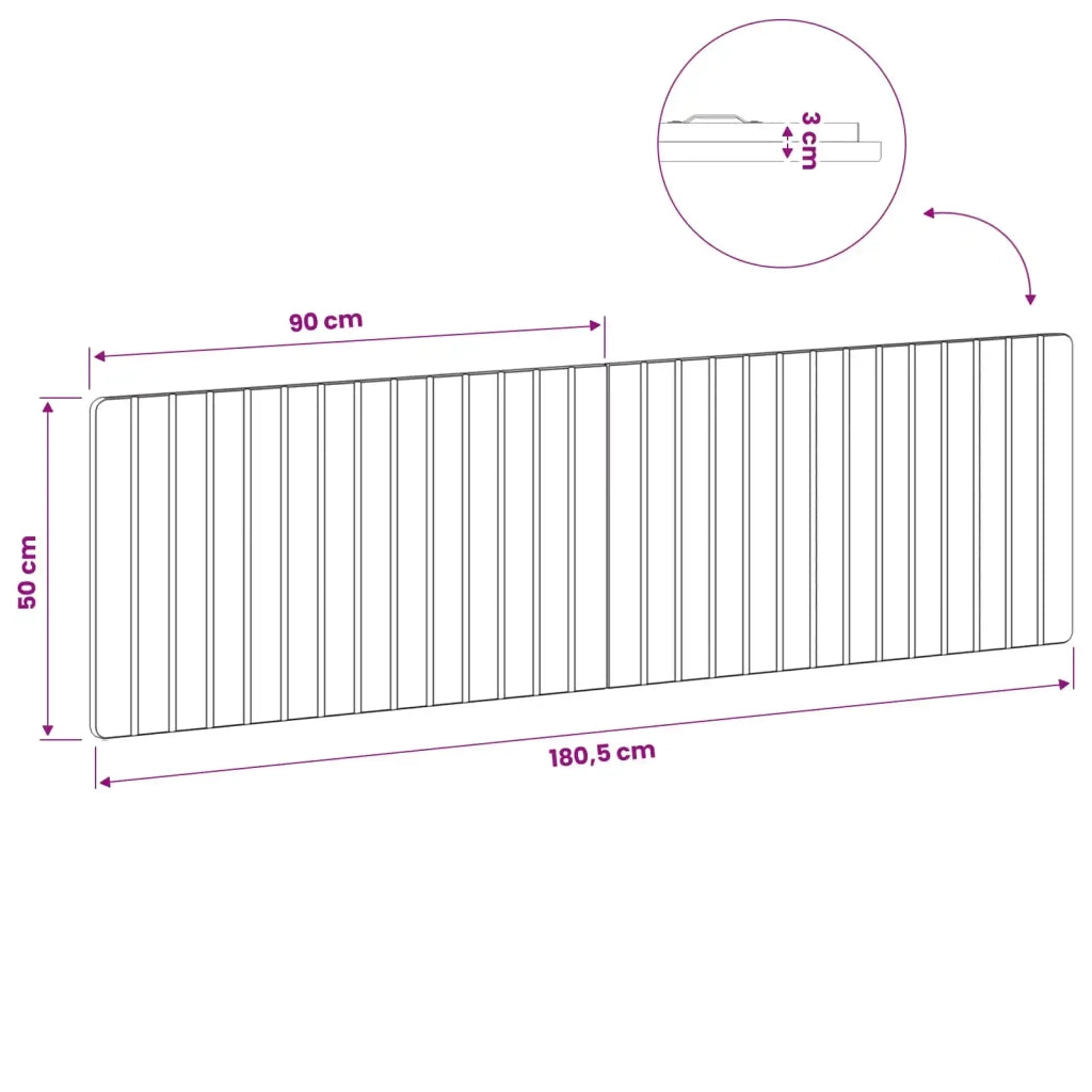 Testiera da Muro ZWOLLE Grigio Cemento Legno ingegnerizzato 896498